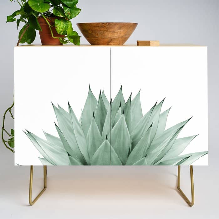 Agave Green Summer Vibes #1 #Tropical #Decor #Art #Homestorie Credenza