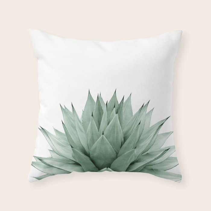 Agave Green Summer Vibes #1 #Tropical #Decor #Art #Homestorie Throw Pillow