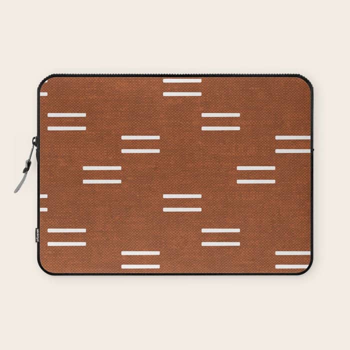 Double Dash - Burnt Orange Laptop Sleeve