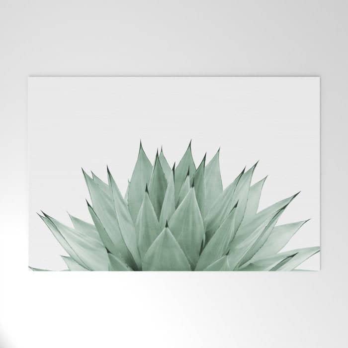 Agave Green Summer Vibes #1 #Tropical #Decor #Art #Homestorie Welcome Mat