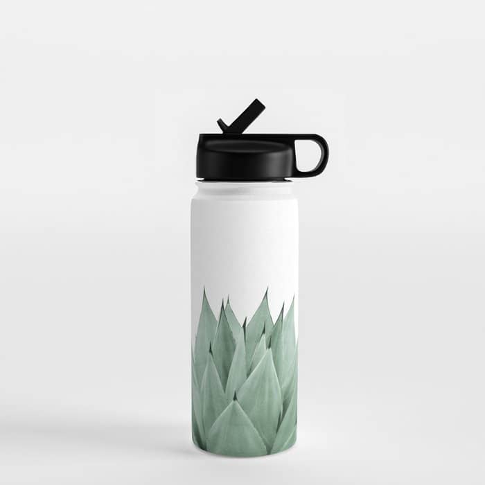Agave Green Summer Vibes #1 #Tropical #Decor #Art #Homestorie Water Bottle
