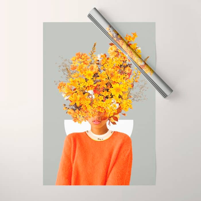 I Saw You Flower In The Reflection Of My Soul Wrapping Paper