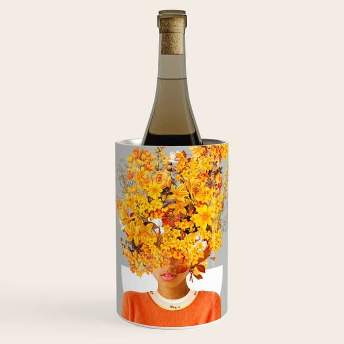 I Saw You Flower In The Reflection Of My Soul Wine Chiller