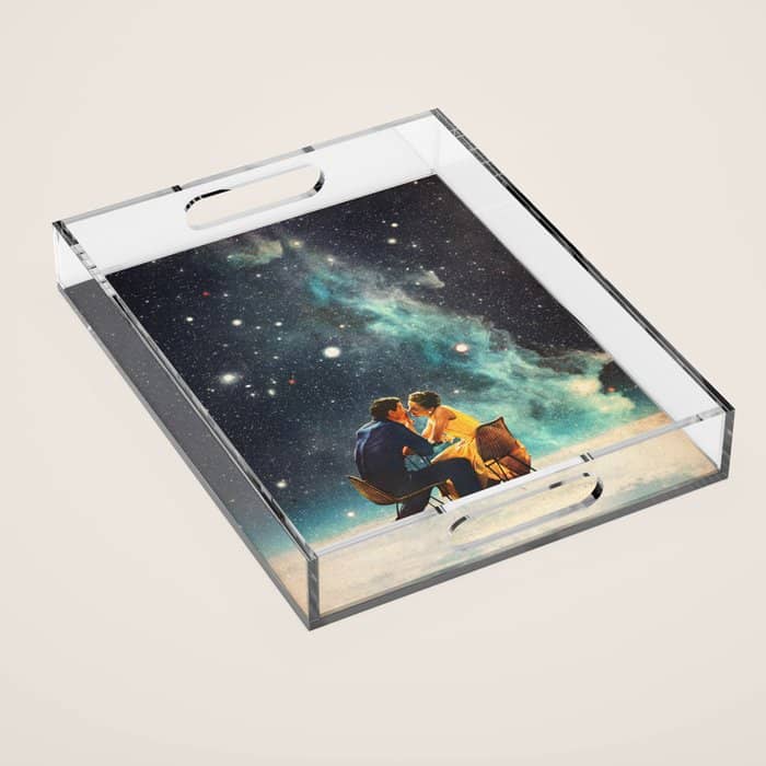 I'Ll Take You To The Stars For A Second Date Acrylic Tray