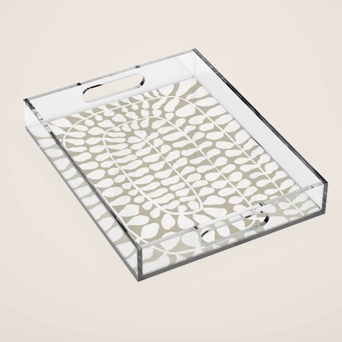 One Hundred-Leaved Plant #3 Acrylic Tray