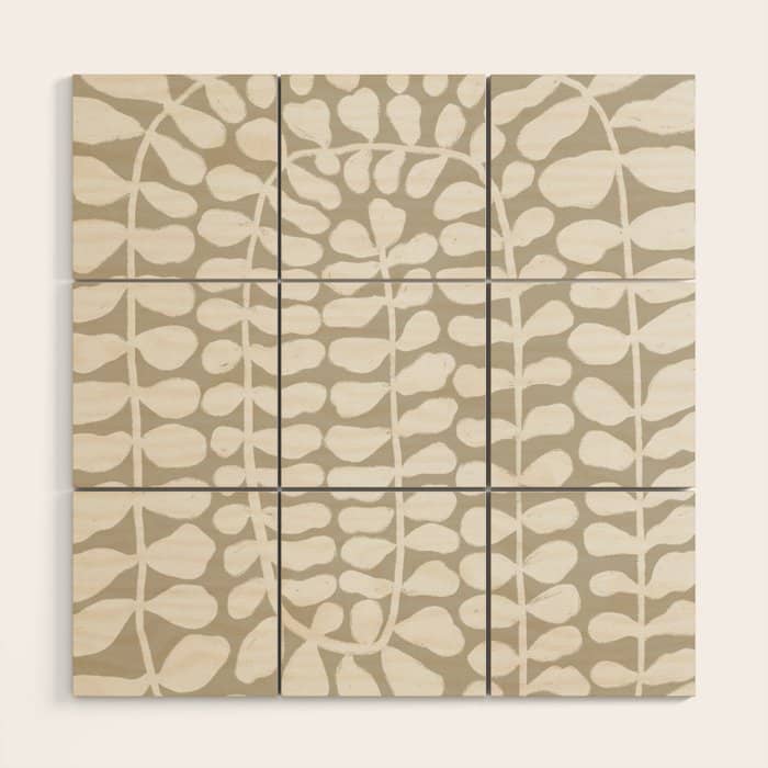 One Hundred-Leaved Plant #3 Wood Wall Art