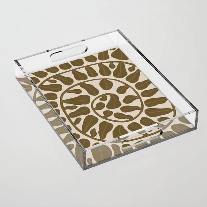 One Hundred-Leaved Plant #6 Acrylic Tray