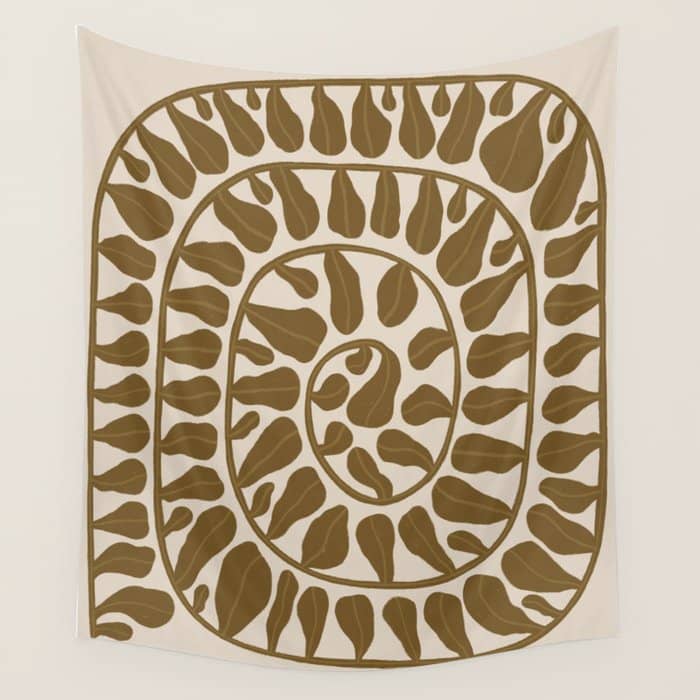 One Hundred-Leaved Plant #6 Wall Tapestry