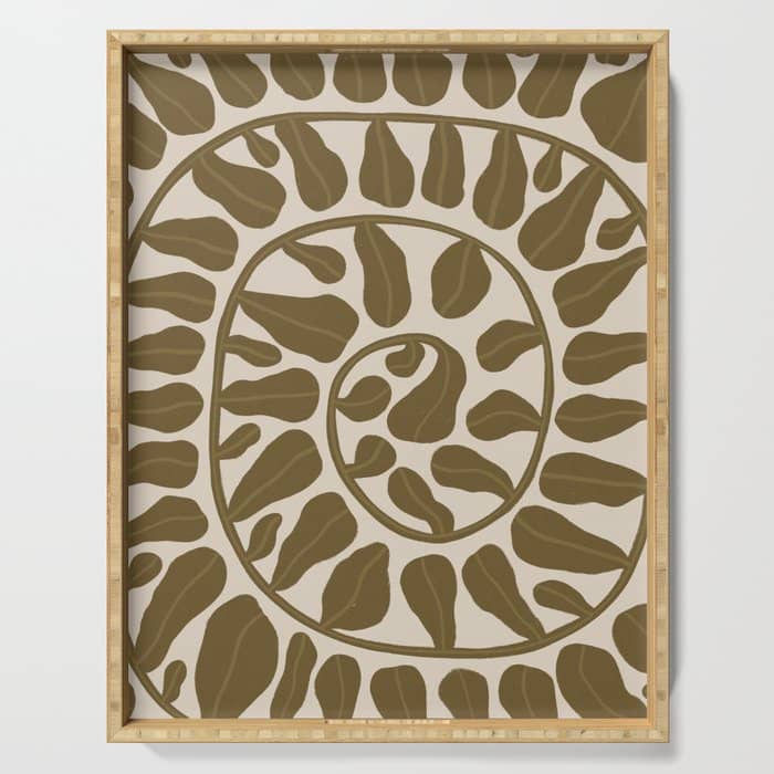 One Hundred-Leaved Plant #6 Serving Tray