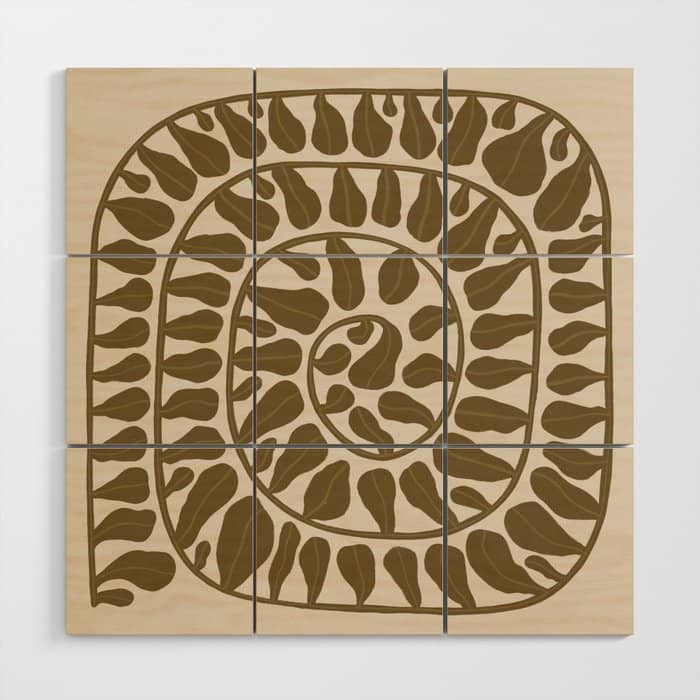 One Hundred-Leaved Plant #6 Wood Wall Art