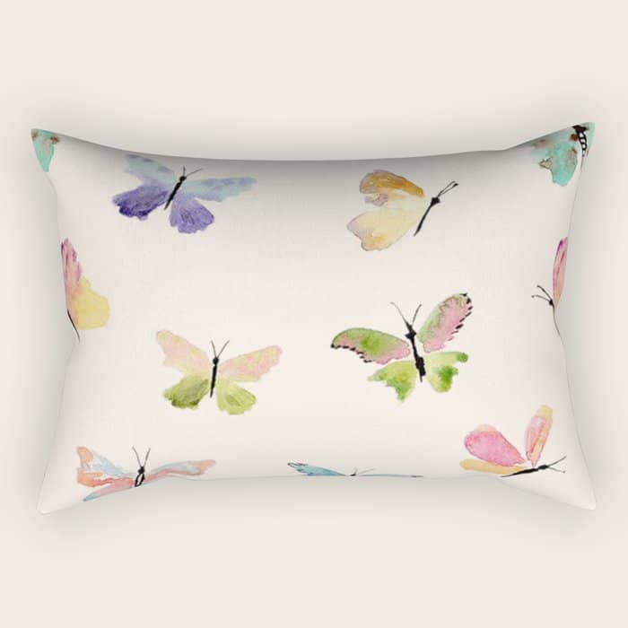 Beautiful Butterflies Rectangular Pillow
