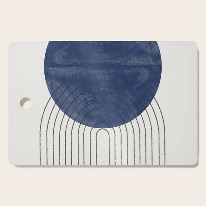 Mid Century Modern Blue Perfect Balance Cutting Board