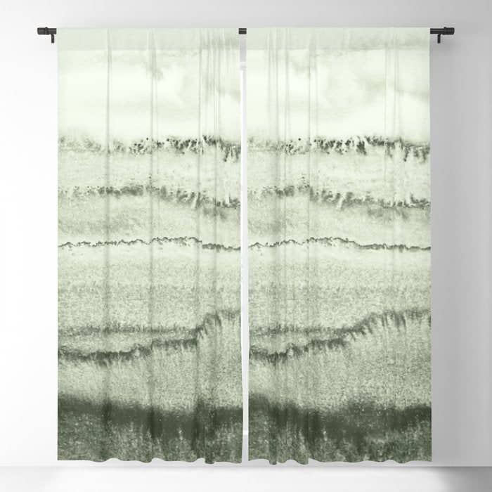 Within The Tides - Sage Green By Ms  Window Curtain