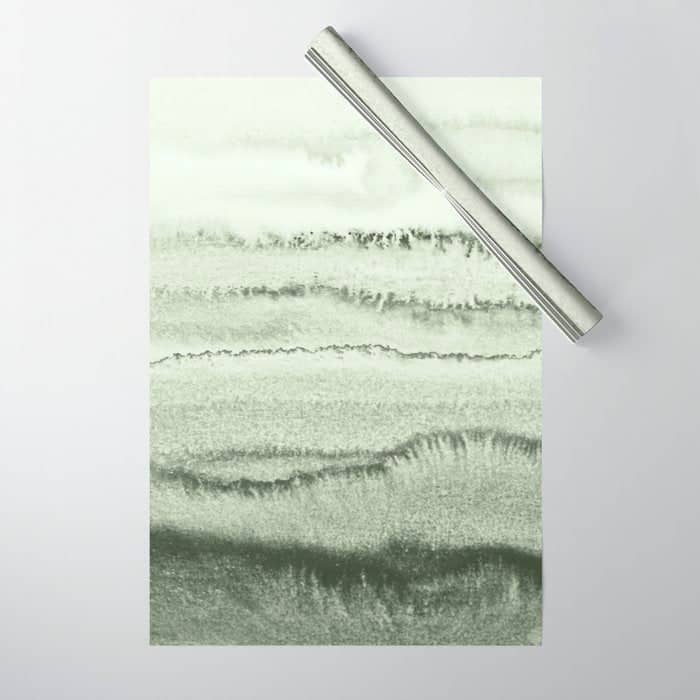 Within The Tides - Sage Green By Ms  Wrapping Paper