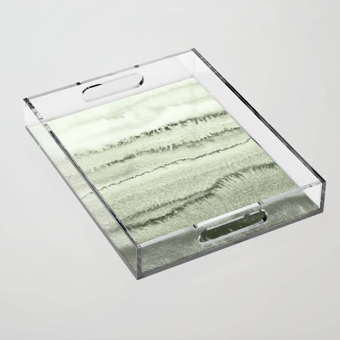 Within The Tides - Sage Green By Ms  Acrylic Tray