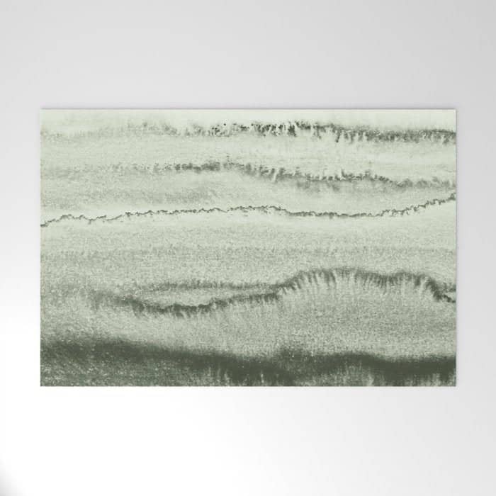 Within The Tides - Sage Green By Ms  Welcome Mat