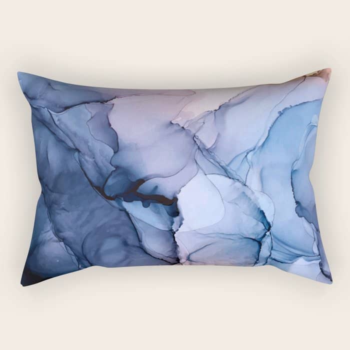 Captivating 1 - Alcohol Ink Painting Rectangular Pillow