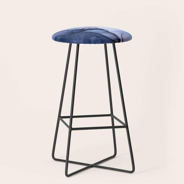 Captivating 1 - Alcohol Ink Painting Stool