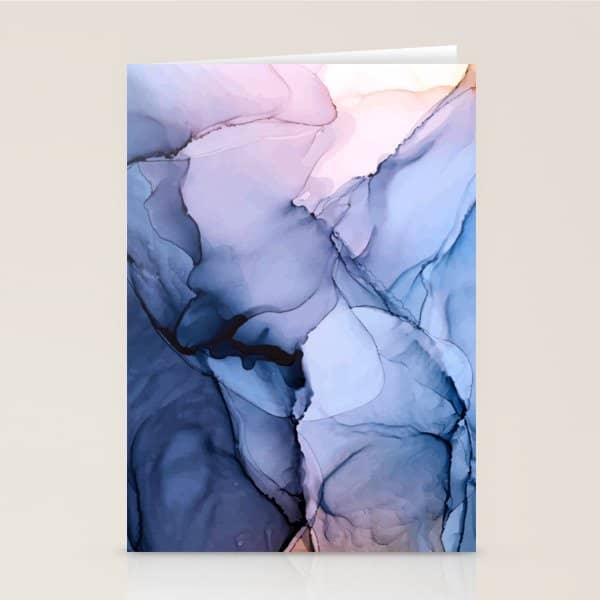 Captivating 1 - Alcohol Ink Painting Stationery Card