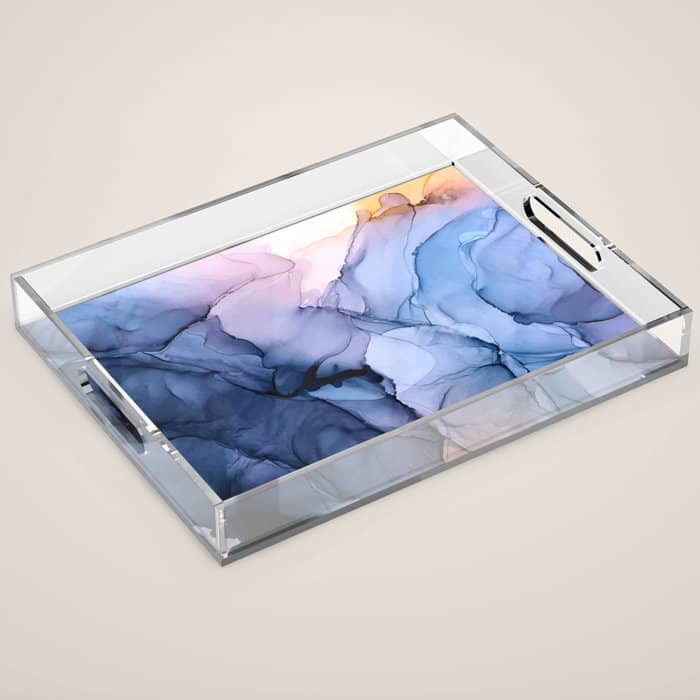 Captivating 1 - Alcohol Ink Painting Acrylic Tray
