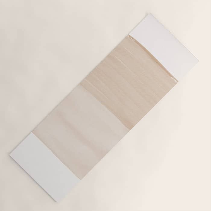 Warm Beige Abstract Minimalism #1 #Minimal #Ink #Decor #Art #Homestorie Yoga Mat