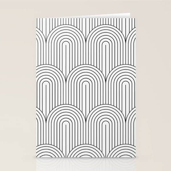 Art Deco Arch Pattern Ix Stationery Card