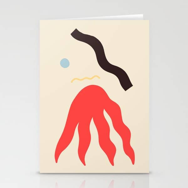Abstract Portrait Of Anastasia Stationery Card