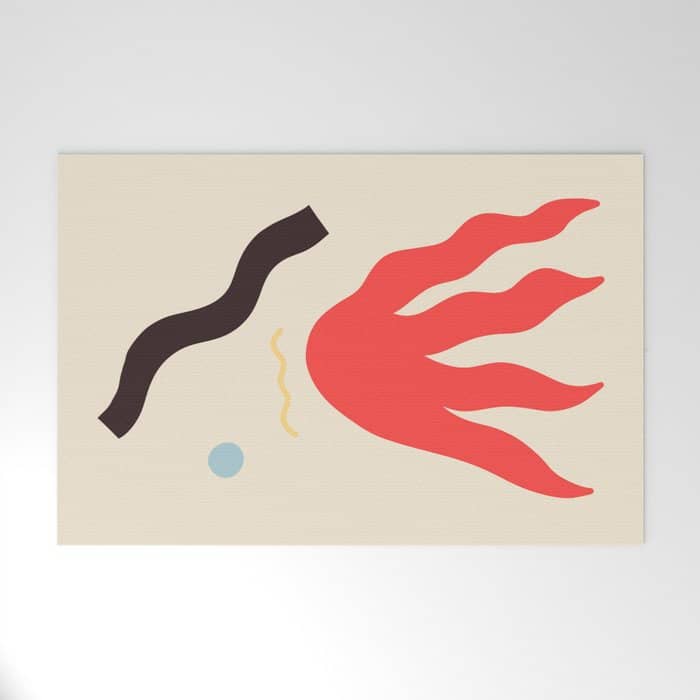 Abstract Portrait Of Anastasia Welcome Mat