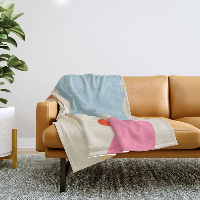 Abstract Portrait Of Alyona Throw Blanket