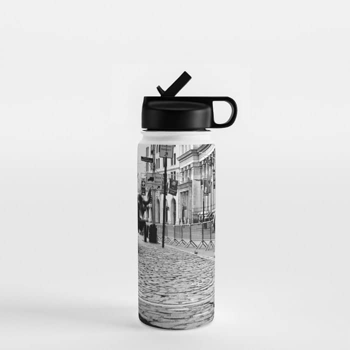 Fearless Girl And The Charging Bull Water Bottle