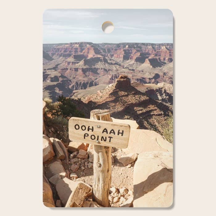 Viewpoint Grand Canyon National Park Arizona Photo | Nature Landscape Print | Usa Travel Photography Cutting Board