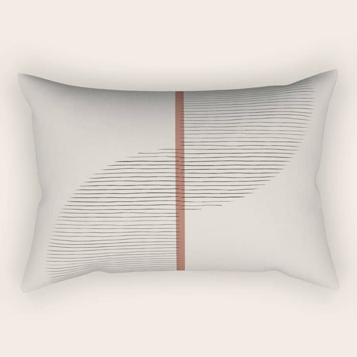 Geometric Composition Ii Rectangular Pillow