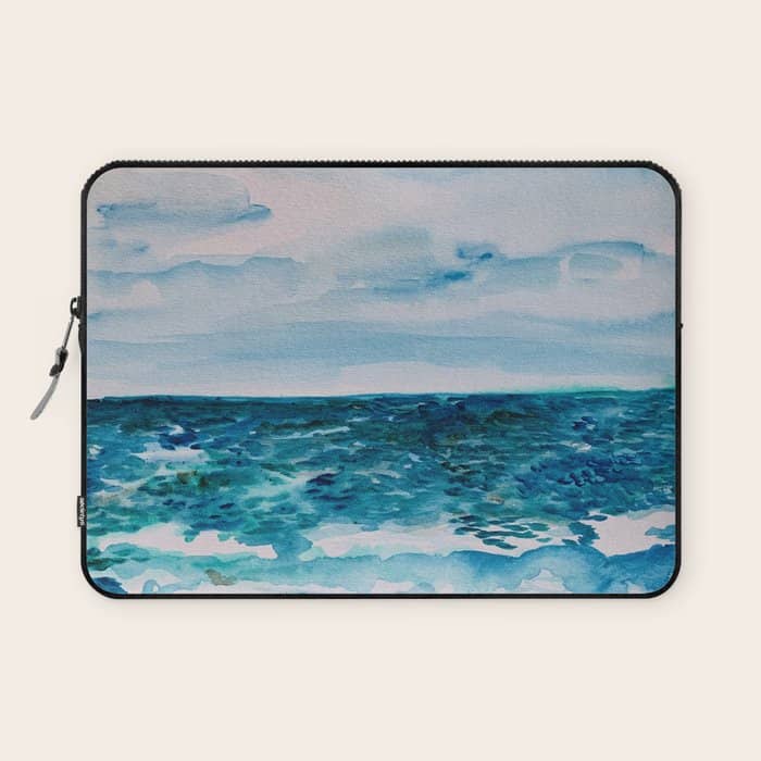 Cabo Beach Mexico Watercolor #1 Laptop Sleeve