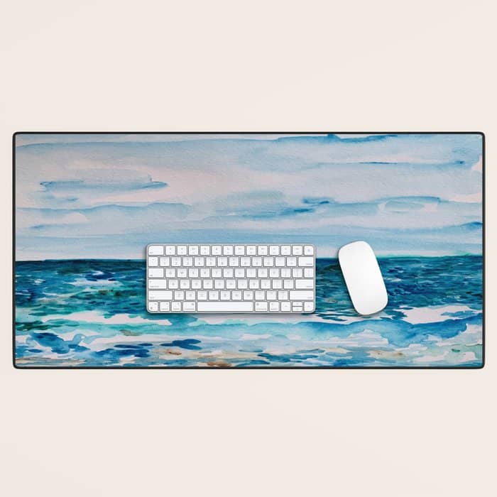 Cabo Beach Mexico Watercolor #1 Desk Mat