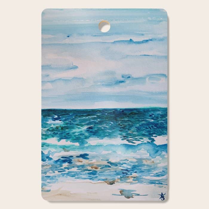 Cabo Beach Mexico Watercolor #1 Cutting Board