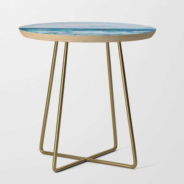 Cabo Beach Mexico Watercolor #1 Side Table