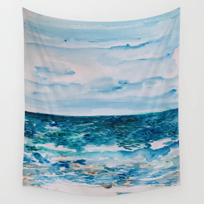 Cabo Beach Mexico Watercolor #1 Wall Tapestry