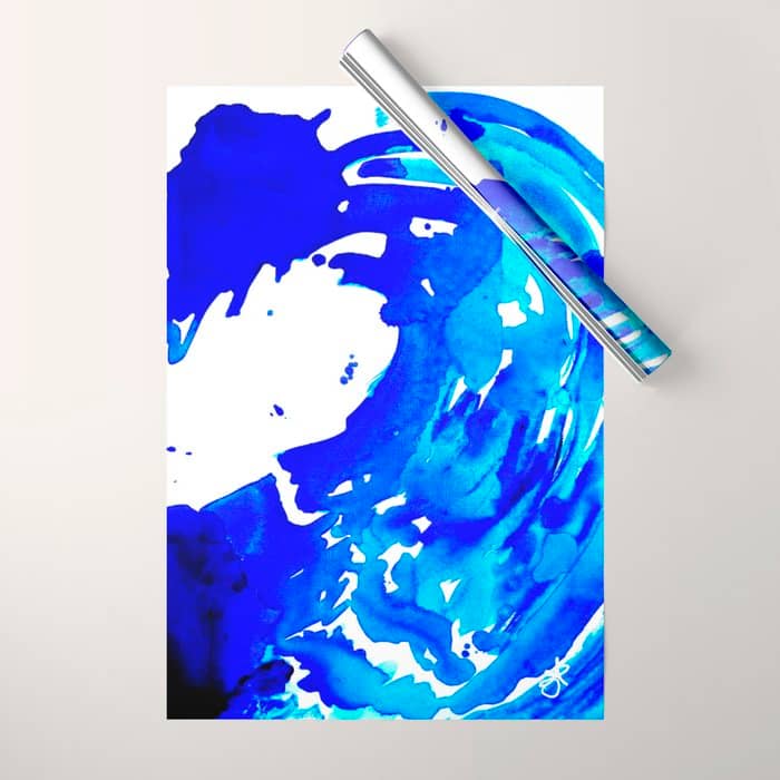 Save The Water Watercolour Wrapping Paper