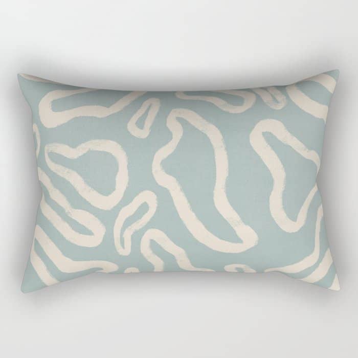 Organical Shapes #443 Rectangular Pillow