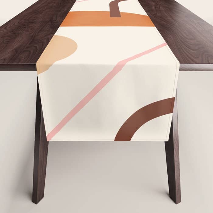 Abstraction_geometric_shape_art_minimalism_001c Table Runner