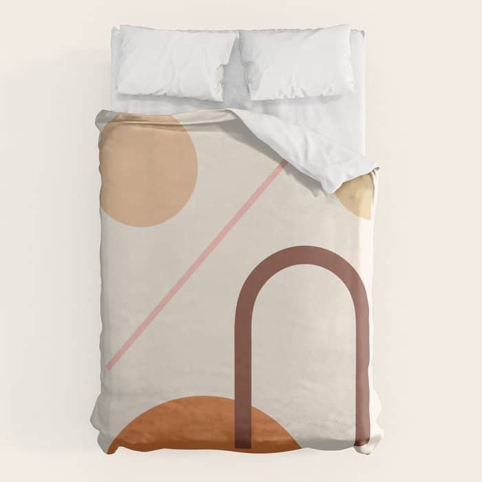 Abstraction_geometric_shape_art_minimalism_001c Duvet Cover
