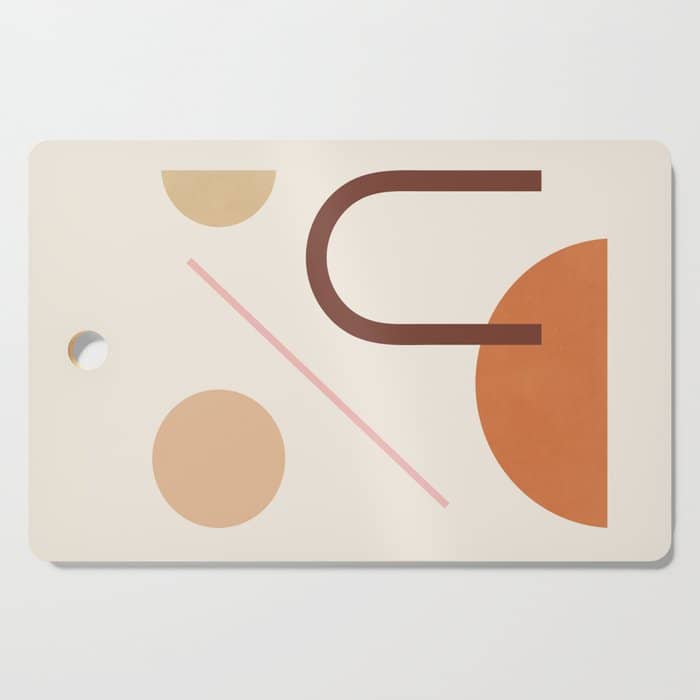 Abstraction_geometric_shape_art_minimalism_001c Cutting Board