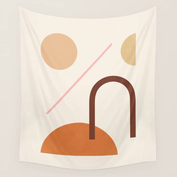 Abstraction_geometric_shape_art_minimalism_001c Wall Tapestry
