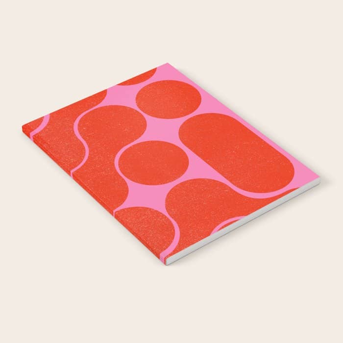 Abstract Mid-Century Shapes No 6 Notebook