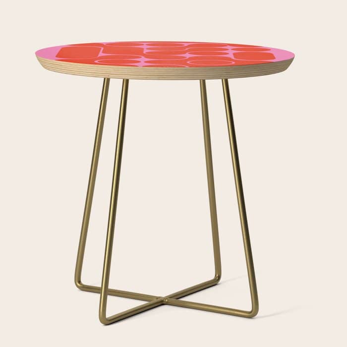 Abstract Mid-Century Shapes No 6 Side Table
