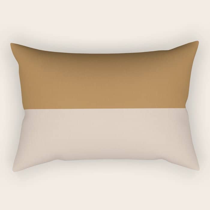 Contemporary Color Block X Rectangular Pillow