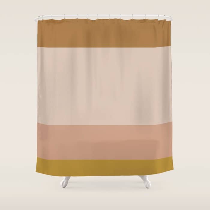 Contemporary Color Block X Shower Curtain