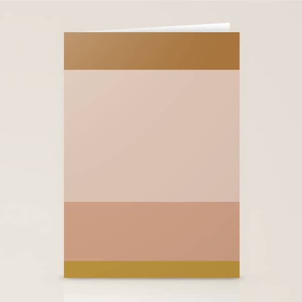 Contemporary Color Block X Stationery Card