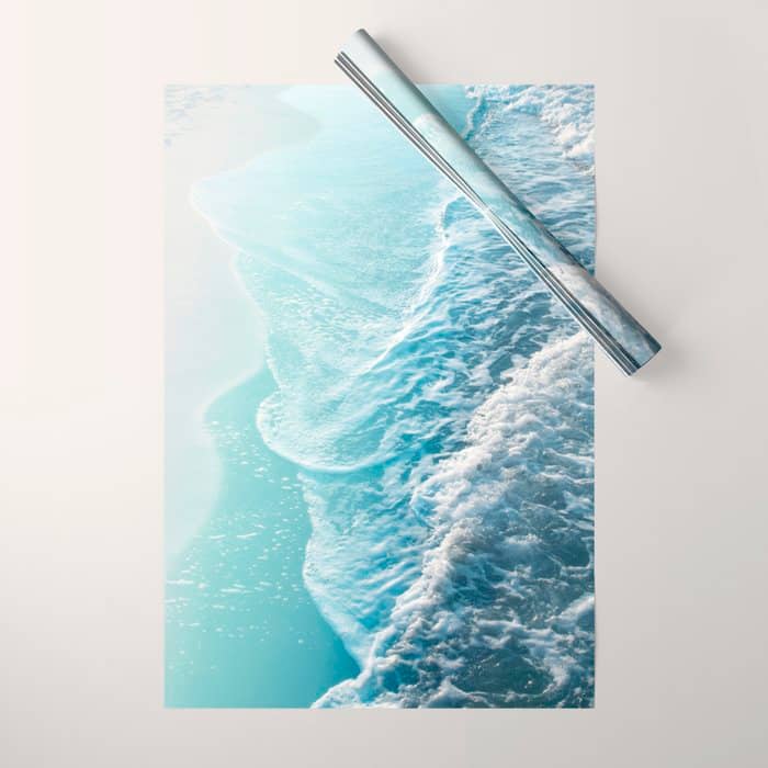 Soft Turquoise Ocean Dream Waves #1 #Water #Decor #Art #Homestorie Wrapping Paper