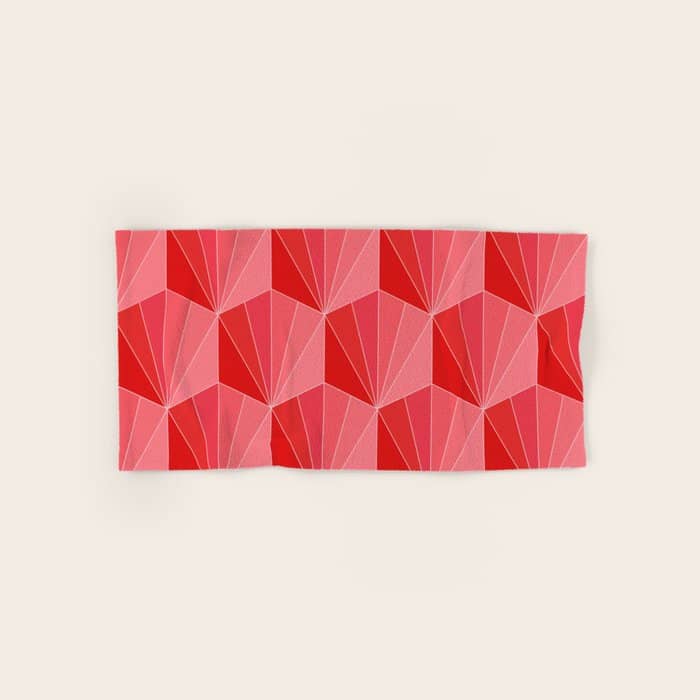 Gisela Color Block Pattern Xii Bath Towel
